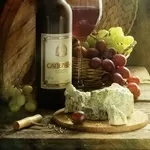 Домашнее грузинское сухое вино Саперави,  Ркацители