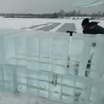 Лед, блоки льда для скульптур,  лед строительный