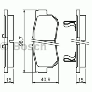Колодки тормозные HYUNDAI GETZ, MATRIX, SANTA FE, SONATA, TUCSON, KIA SPORT