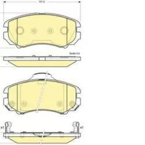 Колодки тормозные HYUNDAI TUCSON, KIA SPORTAGE 04- передние