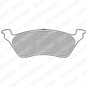 Колодки тормозные CHRYSLER VOYAGER, DODGE CARAVAN 95-, JEEP CHEROKEE 01-