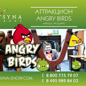 Аттракцион Angry Birds (аренда,  продажа)