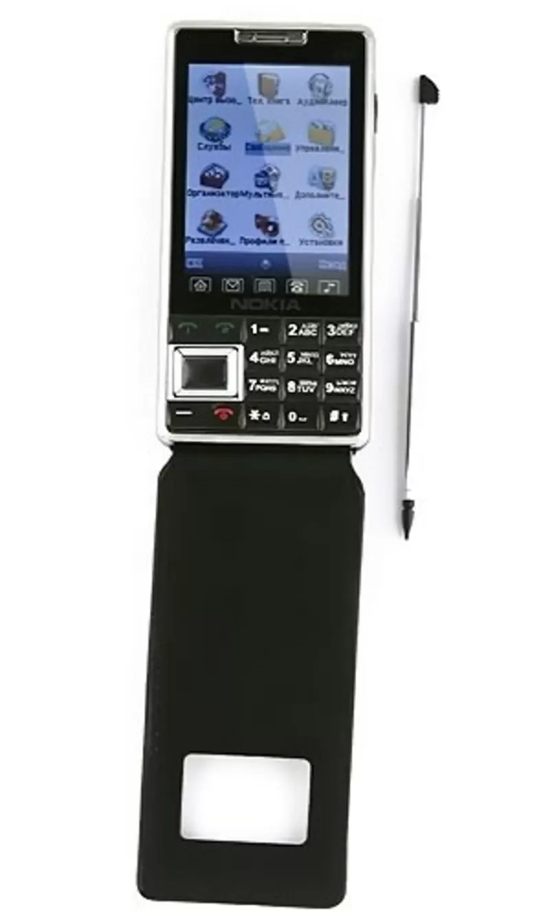 элегантный телефон E-89 2 sim, tv в чехле с АКБ 2