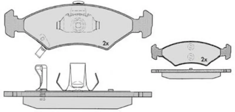 Колодки тормозные KIA SEPHIA, SHUMA 1.5-1.8 95- передние 