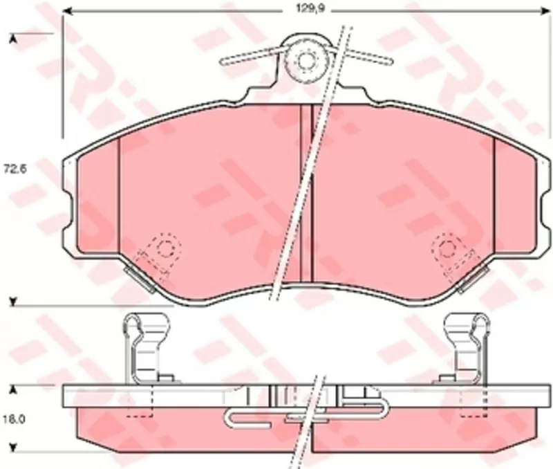 Колодки тормозные HYUNDAI H100, PORTER передние
