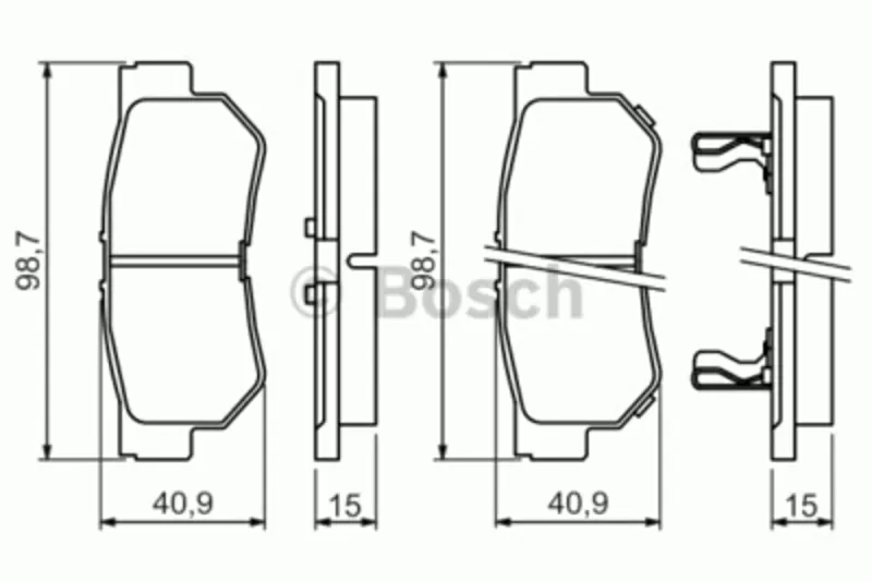 Колодки тормозные HYUNDAI GETZ, MATRIX, SANTA FE, SONATA, TUCSON, KIA SPORT