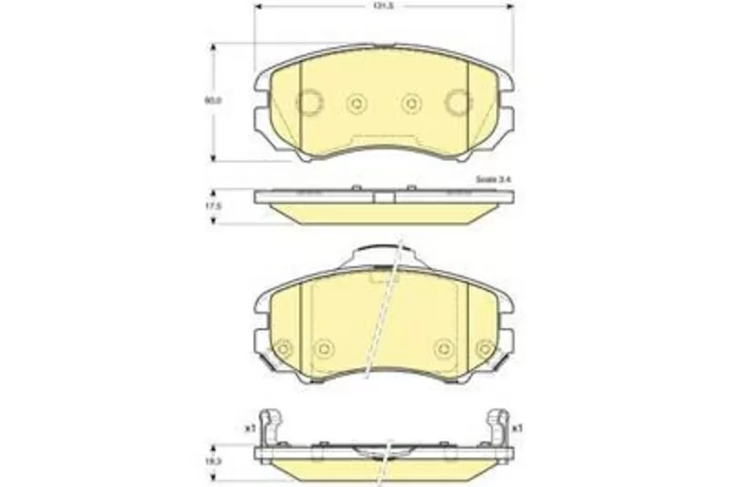 Колодки тормозные HYUNDAI TUCSON, KIA SPORTAGE 04- передние