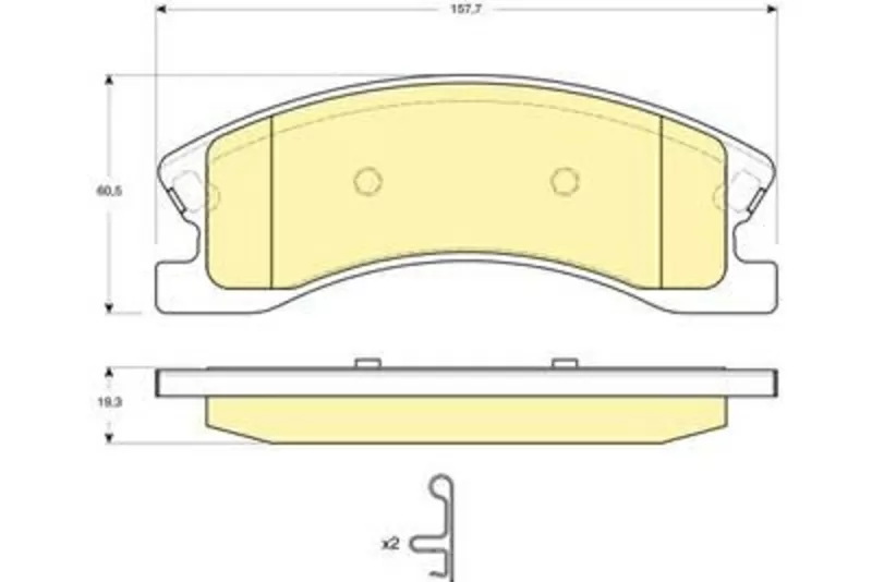 Колодки тормозные JEEP GRAND CHEROKEE II 00- передние