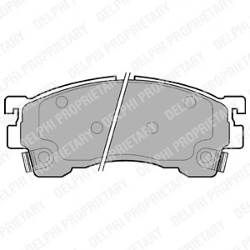 Колодки тормозные MAZDA 323, 626, PREMACY 92- передние
