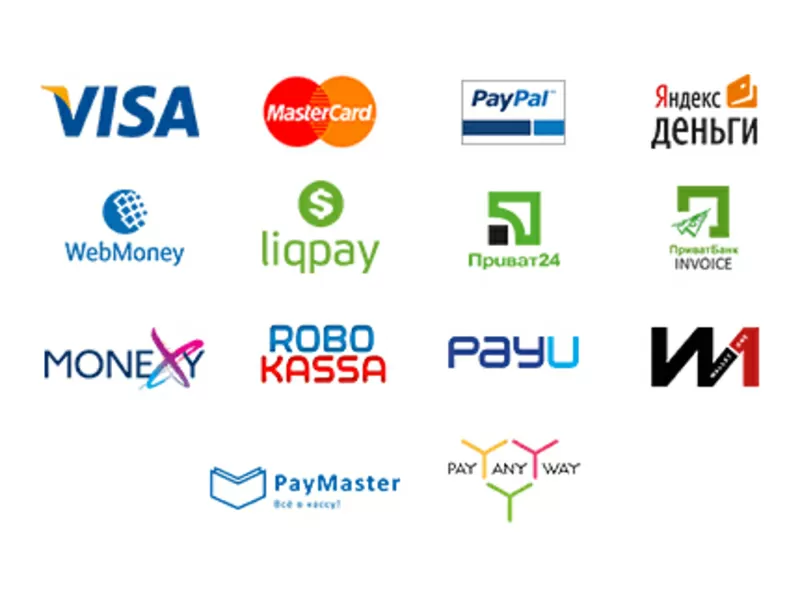 Настрою прием платежей с сайта картами Visa/MasterCard и электронными  2