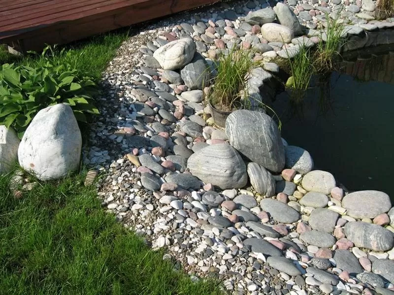 Ландшафтный, отделочный камень, песчаник,  галька,  валун 9