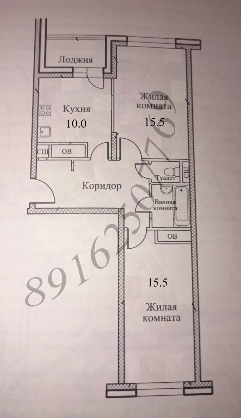 Продажа 2-комнатной квартиры м. Новые Черемушки 11