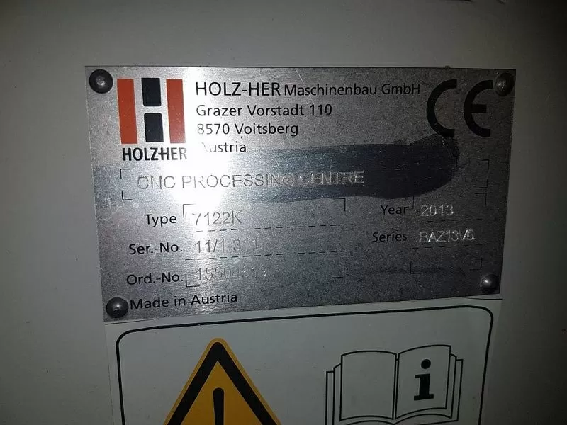 Обрабатывающий центр с ЧПУ б/у Holz-Her Pro-Master 7122K 11