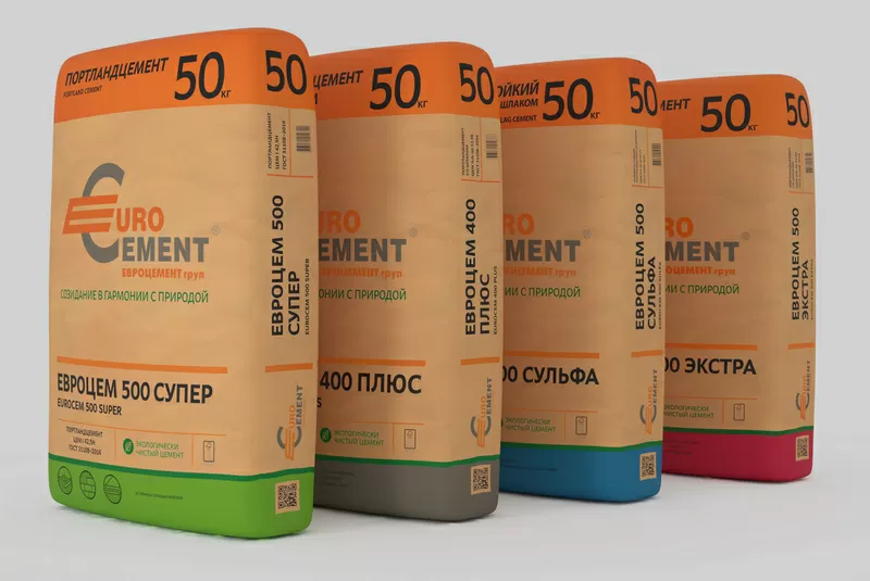 Цемент Евроцемент Груп 500Д0,  500Д20,  400Д20 оптом