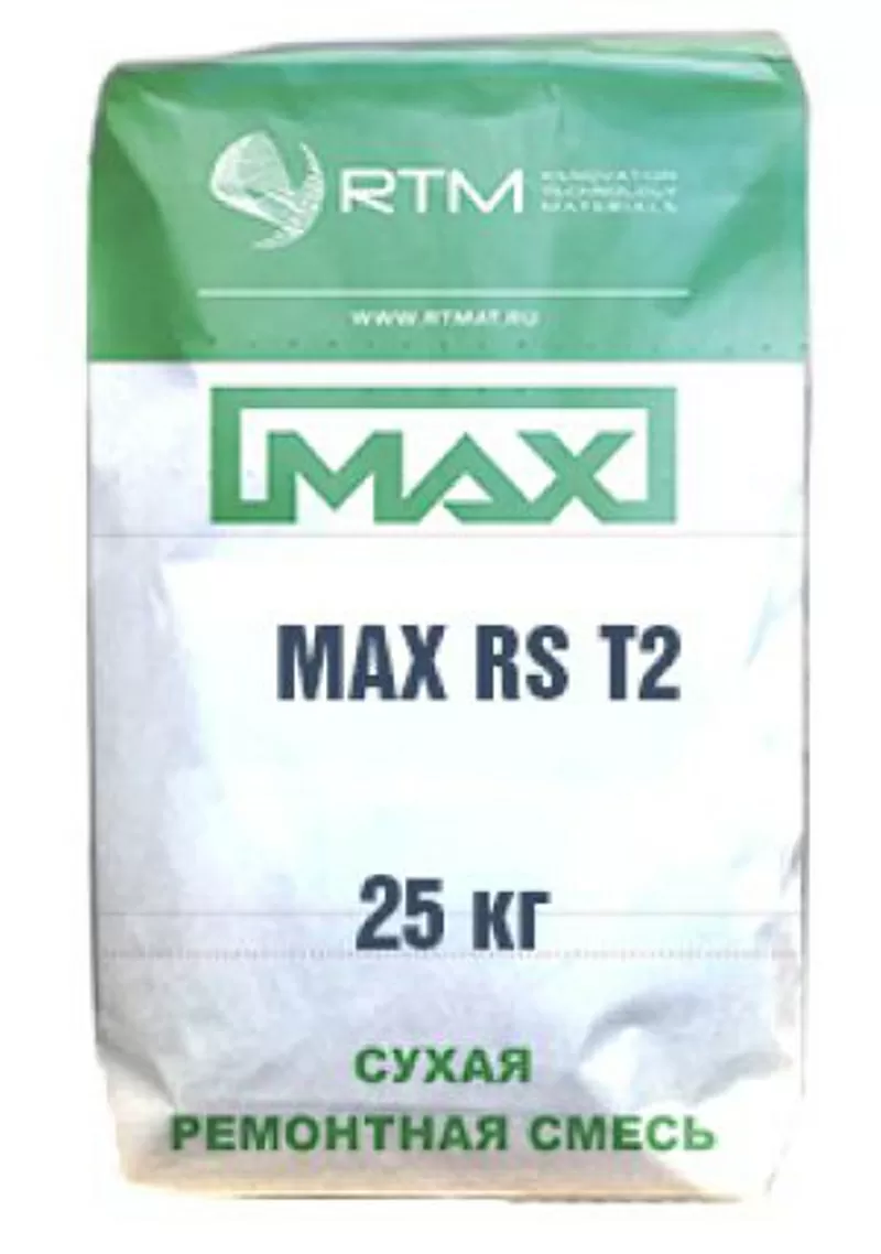 MAX-RS-T40(Т2 T2)штукатурная тиксотропная ремонтная,  ремонт трещин