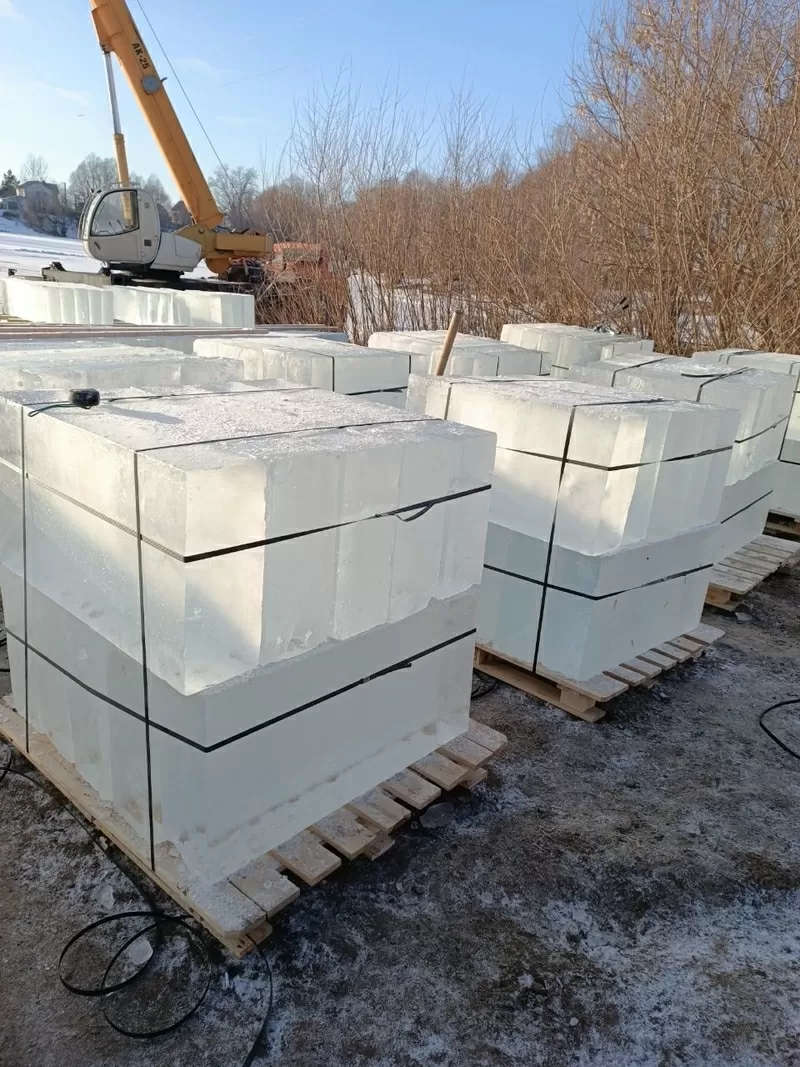 Лед, блоки льда для скульптур,  лед строительный 6