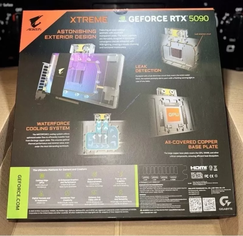 Производитель чипсета: NVIDIA API: DirectX 12 Ultimate Требования к кабелю питания: 12-контактный PCI-E Тип памяти: GDDR7 Бренд: ASUS 2