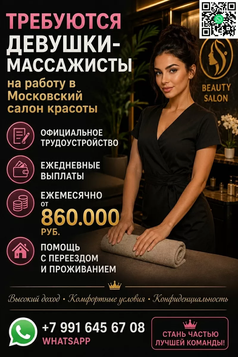 Требуются работницы в салон красоты