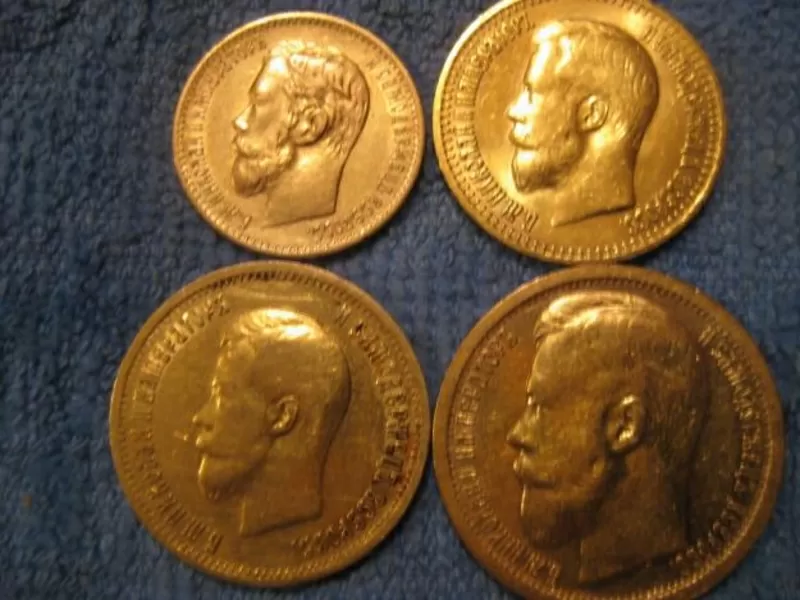 Золотые монеты Николая-2, 1897-1900 г